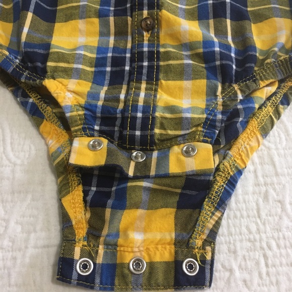12m (4/$20) Carter’s Flannel Button-Down Bodysuit - Picture 8 of 9